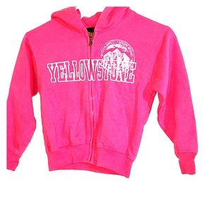 Girl's Pink Yellowstone Hoodie